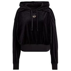 Brand new Adidas- CROPPED HOODIE IN COZY VELOUR MÉLANGE
